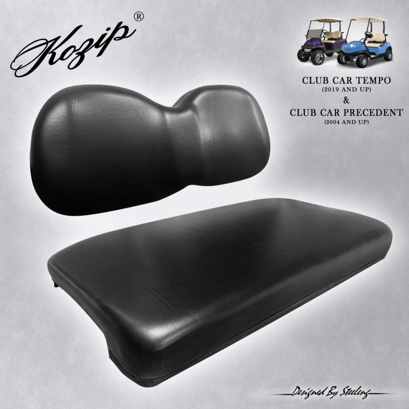 Club Car Precedent / Onward / Tempo Front Seat Cushion Set – BLACK | Kozip®