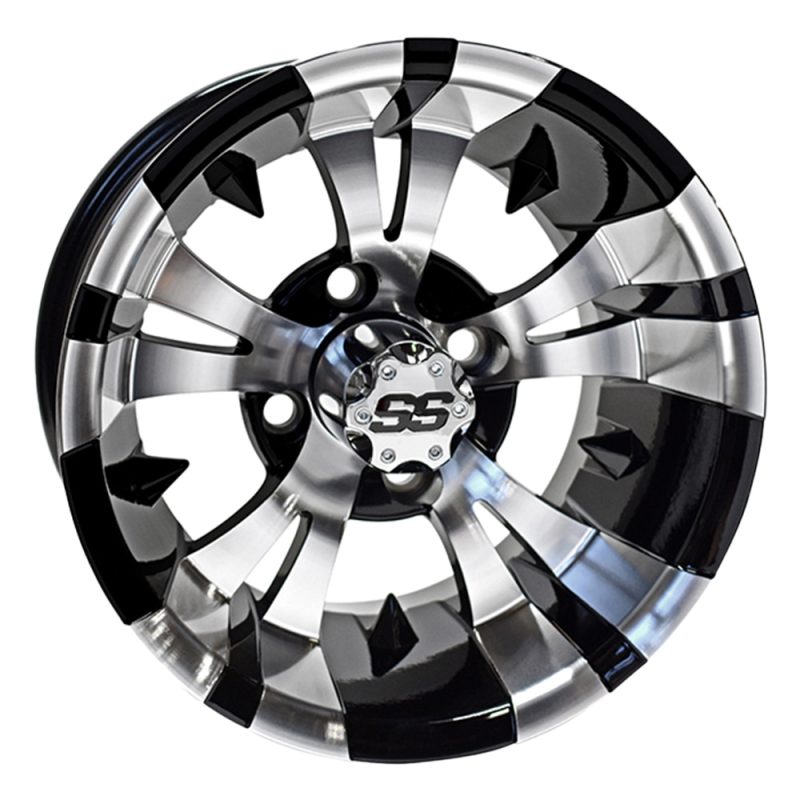 14″ RX188 Black / Machined Vampire Golf Cart Wheel – RHOX®