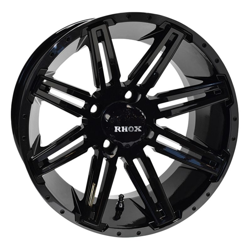 14″ RX275 Gloss Black Golf Cart Wheel – RHOX®