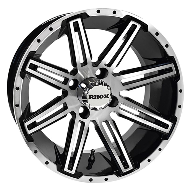 14″ RX275 Black / Machined Golf Cart Wheel – RHOX®