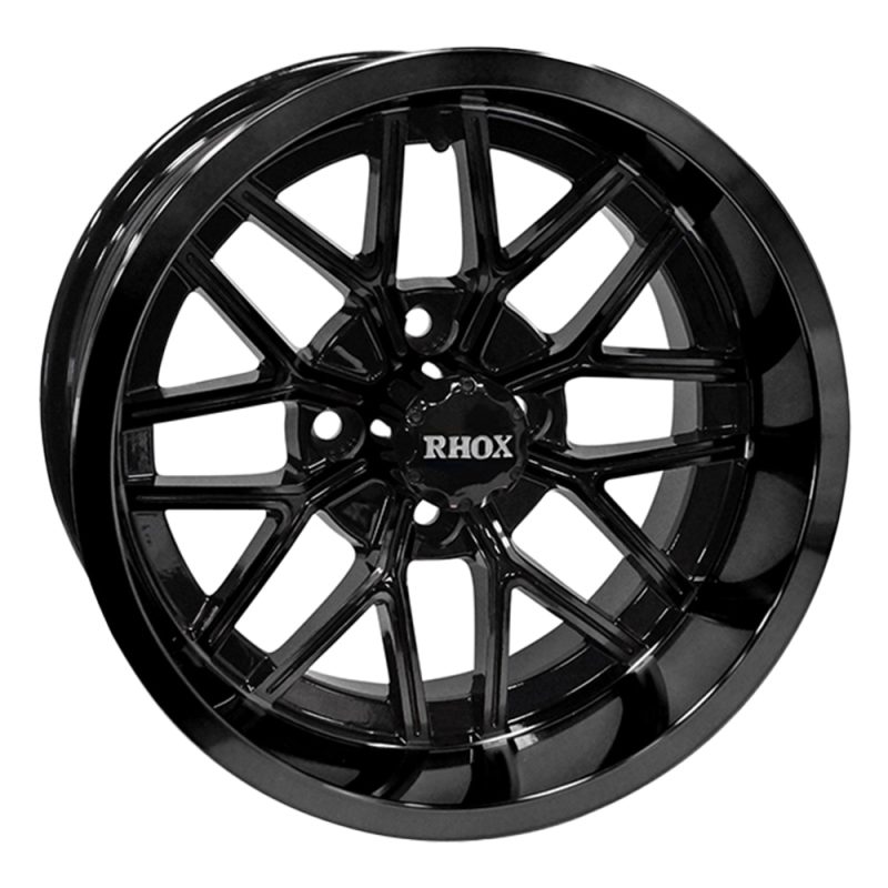 14″ RX281 Gloss Black Golf Cart Wheel – RHOX®