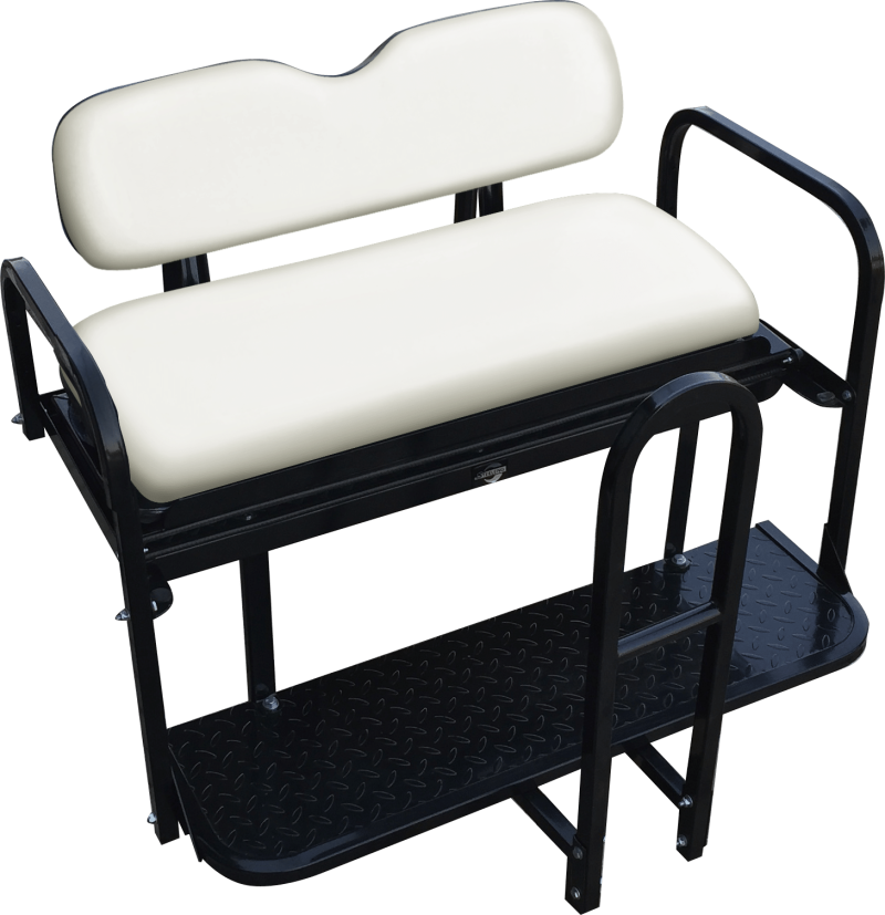 SGC NOMAD Golf Cart Rear Flip Seat Kit | Yamaha G29/Drive Pure White